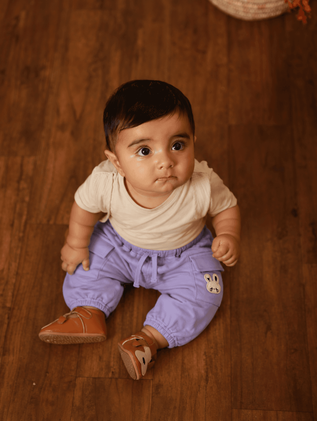 Lilac Korean Baby Pant in Lavender — front view